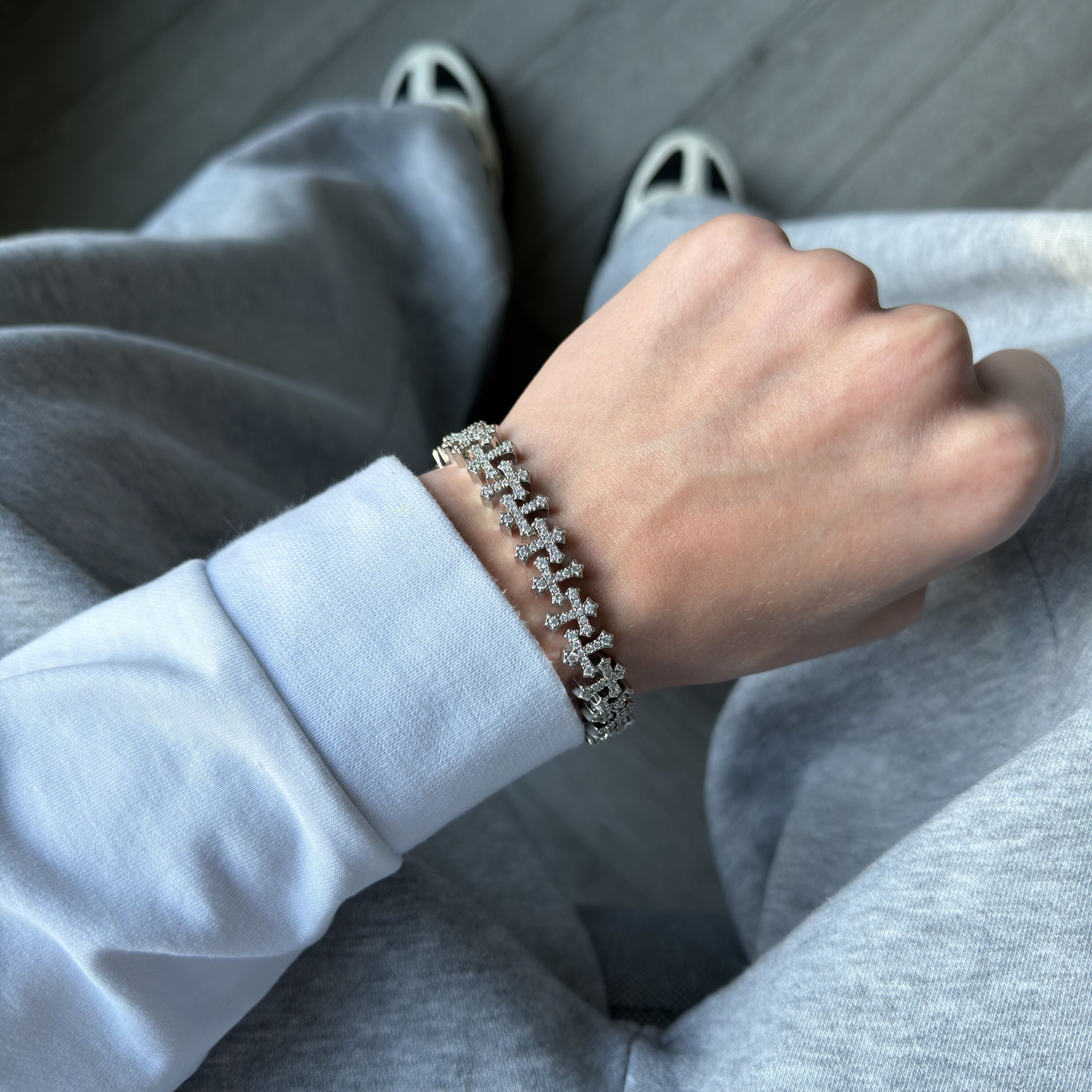 Infinite Cross Bracelet